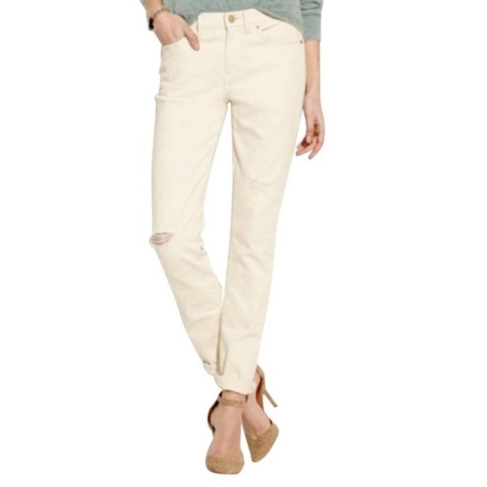 EUC Madewell Slouchy Boyfriend Jeans In Ecru